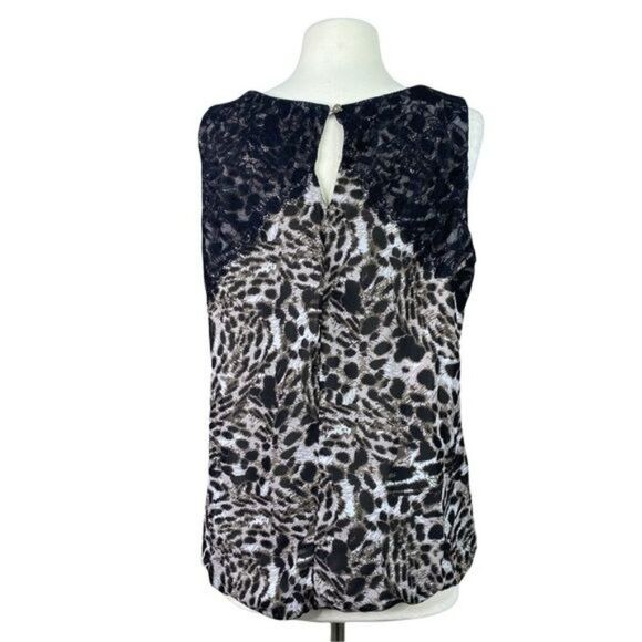 Maurices Animal Print Sleeveless Blouse Size 14 - Picture 3 of 7